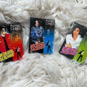 Michael Jackson Playing Cards x3
